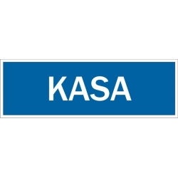 Kasa - tabliczka informacyjna