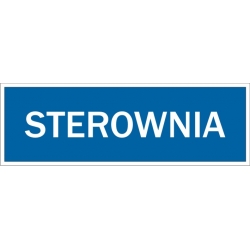 Sterownia - tabliczka informacyjna