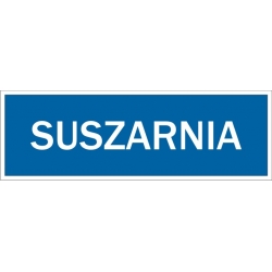 Suszarnia - tabliczka informacyjna