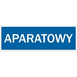 Aparatowy - tabliczka informacyjna