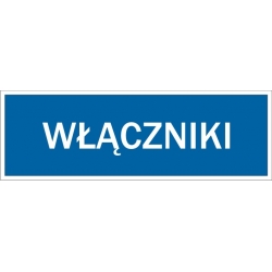 Włączniki - tabliczka informacyjna