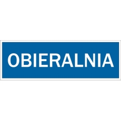 Obieralnia - tabliczka informacyjna