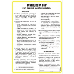 Instrukcja BHP przy obsłudze gaśnicy proszkowej