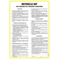 Instrukcja BHP przy obsłudze piły tarczowej formatówki