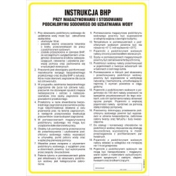 Instrukcja BHP przy magazynowaniu i stosowaniu podchlorynu sodowego do uzdatniania wody
