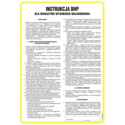 Instrukcja BHP dla magazynu wysokiego składowania