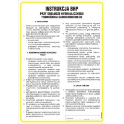 Instrukcja BHP dla konserwatora urządzeń dźwignicowych z wyłączeniem dźwigów towarowych i osobowych
