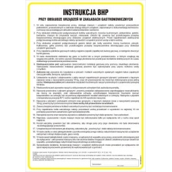 Instrukcja BHP przy obsłudze urządzeń w zakładach gastronomicznych