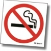 Zakaz palenia papierosów - tabliczka, naklejka