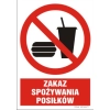Znak BHP - Zakaz spożywania posiłków