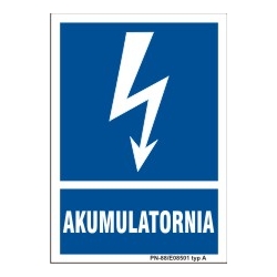 Znak elektryczny - Akumulatornia
