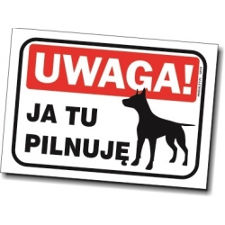 Uwaga zły pies tabliczka, naklejka, znak, sklep tabliczkibhp.pl