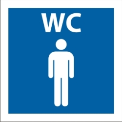 Tabliczka WC, toaleta męska