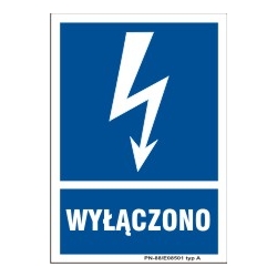 Znak elektryczny - Wyłączono