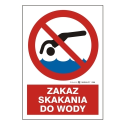 Zakaz skakania do wody