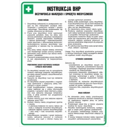 Instrukcja BHP dezynfekcji narzędzi i sprzętu medycznego