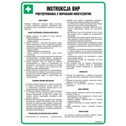 Instrukcja BHP postępowania z odpadami medycznymi