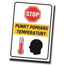 Znak - punkt pomiaru temperatury