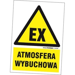 Znak BHP - EX Atmosfera wybuchowa
