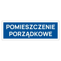 Tabliczka informacyjna na drzwi do pomieszczenia porządkowego - praktyczne oznaczenie dla biur i instytucji