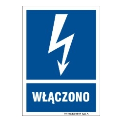 Znak elektryczny - Włączono