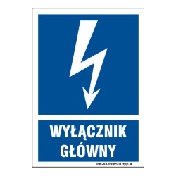 Znak elektryczny - Wyłącznik główny