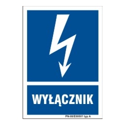 Znak elektryczny - Wyłącznik