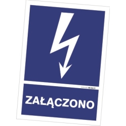 Znak elektryczny - Załączono