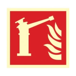 Znak przeciwpożarowy - Monitor pożarowy