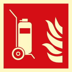 Znak przeciwpożarowy - Wózek gaśniczy